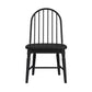 Heritage & Home - Windsor Side Chair (Set of 2) - Black