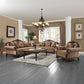Chateau De Ville - Sofa With 5 Pillows (Same Lv01588) - Fabric & Espresso