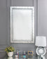 Nysa - 47" Accent Mirror - Mirrored & Faux Crystals