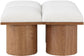 Pavilion - 4 Piece Modular Bench With Brown Base