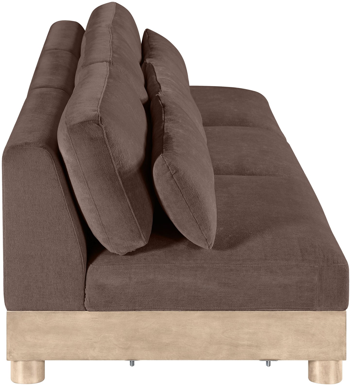 Turin - Chenille Fabric Upholstered Modular Sectional - Brown