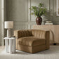 Rummi - Velvet Performance Fabric Upholstered Modular Corner Chair