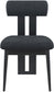 Dario - Boucle Dining Chair With Black Frame (Set of 2)