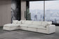 Comfy - 5 Piece Linen Modular Sectional With Chaise
