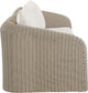 Seacrest - Olefin Water Resistant Fabric And Wicker 3 Piece Outdoor Patio Modular Sofa