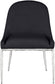 Ferro - Upholstered Dining Side Chair With Brushed Silver Legs