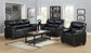 U455 - Sofa With Nailhead - Black