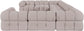 Orin - 8 Piece Modular Sectional (4 Modular Chairs, 4 Corner Chairs)
