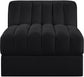 Rummi - Velvet Performance Fabric Upholstered Modular Armless Chair