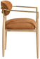 Riccio - Fabric Dining Arm Chair (Set of 2) - Natural Frame