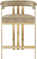 Marcello - Counter Stool With Brushed Gold Iron Frame (Set of 2) - Beige