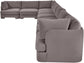 Hammond - Velvet Performance Fabric Upholstered 8 Piece L-Shaped Sectional