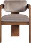Sacha - Velvet Dining Chair With Brown Base (Set of 2)