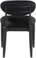 Riccio - Side Chair (Set of 2) - Black Frame