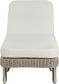 Sandbay - Olefin Water Resistant Fabric And Wicker Outdoor Patio Lounge Chair