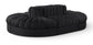 Rummi - Oval Velvet Performance Fabric Upholstered 6 Piece Modular Sectional