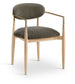 Riccio - Fabric Dining Arm Chair (Set of 2) - Natural Frame