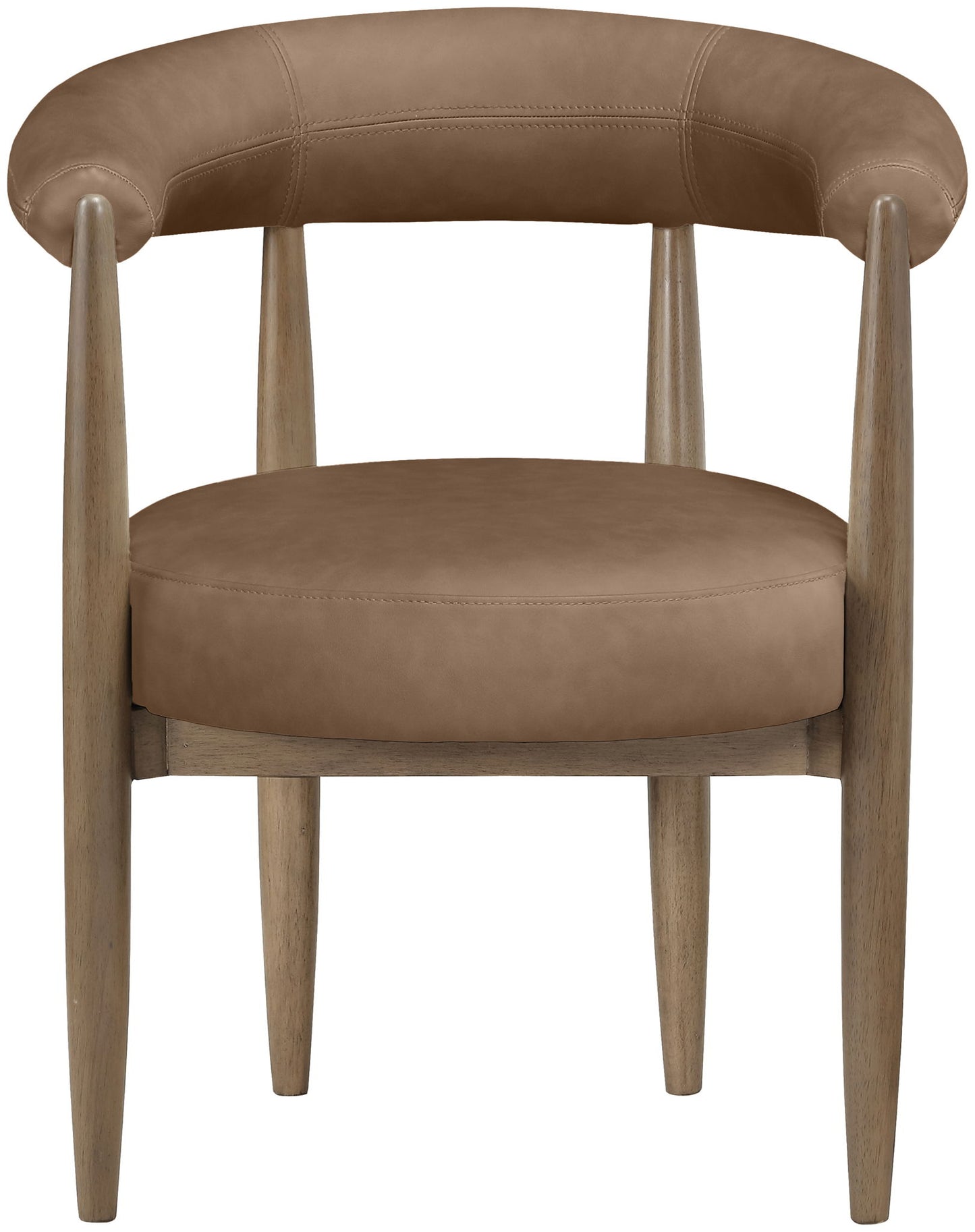 Sable - Vegan Leather Upholstered Dining Chair (Set of 2) - Brown Base