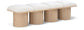 Pavilion - 4 Piece Modular Bench With Natural Base