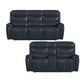 Aruba - 2 Piece Living Room Set (Sofa & Loveseat) - Pebble Navy