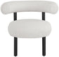 Bordeaux - Boucle Fabric Accent Chair With Black Legs