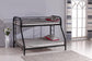 S130 - Twin / Full Bunk Bed - Black