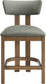 Lavrin - Vegan Leather Upholstered Counter Stool (Set of 2) - Walnut Base