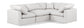 Indulge - Faux Leather 4 Piece Modular Corner Sectional