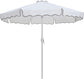 Amalfi - Aluminum Patio Umbrella - White Base / White Pole