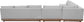 Solace - Olefin Fabric 5 Piece Outdoor Patio Modular Sectional