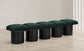 Pavilion - 5 Piece Modular Bench With Black Base