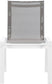 Nizuc - Outdoor Patio Dining Chair With White Frame (Set of 2)