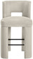 Zuno - Velvet Performance Fabric Upholstered Bar Stool (Set of 2)