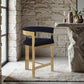 Romeo - Boucle Counter Stool With Gold Base (Set of 2)