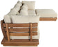 Mirella - 4 Piece Water Resistant Fabric Outdoor Patio Modular Sectional