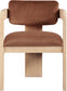 Sacha - Velvet Dining Chair With Natural Base (Set of 2)