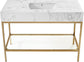Marmo - Engineered Marble Bathroom Vanity With Gold Base