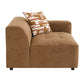 Zoey - Modular - LF Arm Chair With Pillow - Chocolate Suede