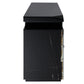 Drisana - TV Stand With Fireplace - Black Mirrored