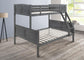 S093 - Twin / Full Bunk Bed - Antique Gray