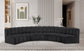 Arc - Faux Leather 6 Piece U-Shaped Modular Sofa
