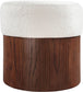 Nimes - Ottoman / Stool With Brown Base