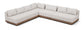 Solace - Olefin Performance Fabric 4 Piece Outdoor Patio Modular Sectional