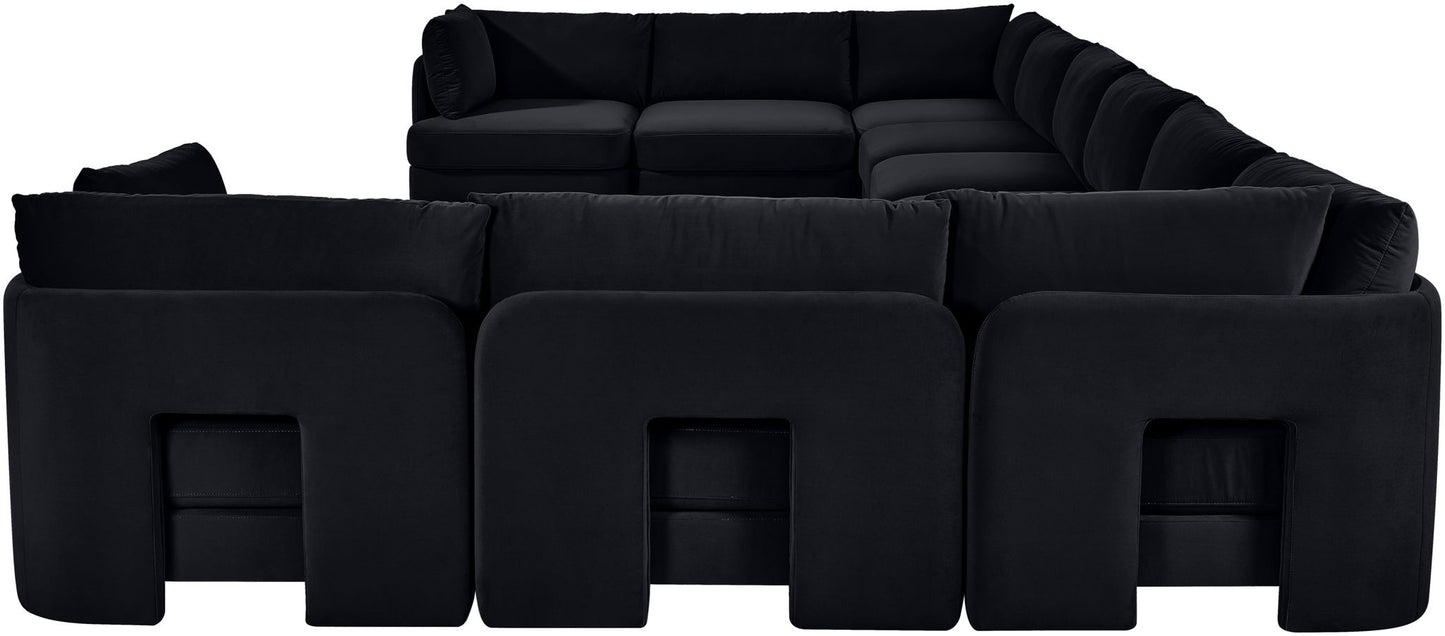 Hammond - Velvet Performance Fabric Upholstered 10 Piece Sectional