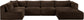 Shaggy - 5 Piece Modular U-Shaped Sectional