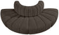 Arc - Boucle Fabric 4 Piece Modular Sofa