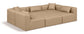 Cube - 6 Piece Modular Sectional - Tan