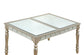 D110 - Dining Table With Extension - Pearl Silver