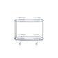 Piffo - Serving Cart Set - Clear Glass & Chrome