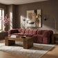 Orin - Velvet Performance Fabric Upholstered 3 Piece Modular Sofa